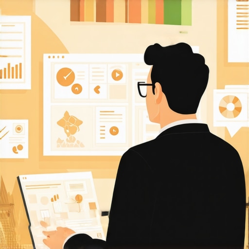 Business owner reviewing local SEO analytics and community engagement metrics