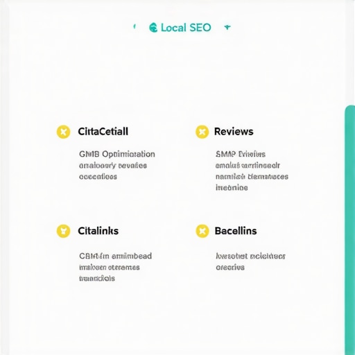 A visual checklist for local SEO strategies for Durham businesses.