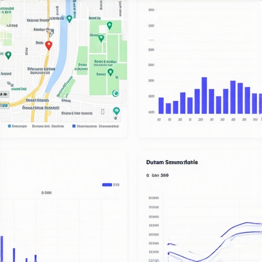 Local SEO Analytics Dashboard Screenshot of a local SEO data dashboard highlighting rankings, citations, and reviews for Durham