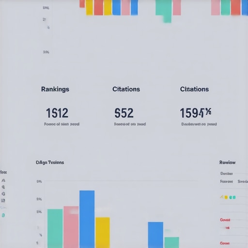 Local SEO Dashboard with Rankings and Citations Screenshot displaying local SEO metrics including keyword rankings, citations, and review scores.