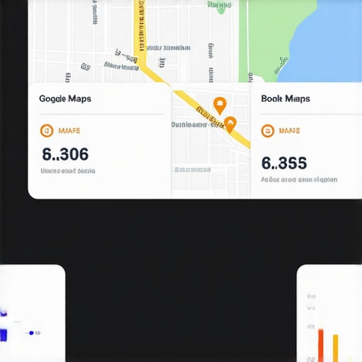 Screenshot of Google Maps analytics highlighting Durham region with engagement metrics.