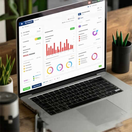 SEO Tools for Durham Local Business Laptop displaying local SEO analytics with marketing tools on the screen.