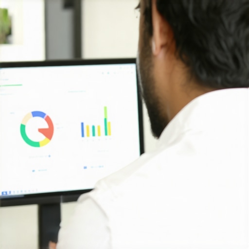 Analyzing Durham Local SEO Tools Person reviewing local SEO analytics on a computer monitor