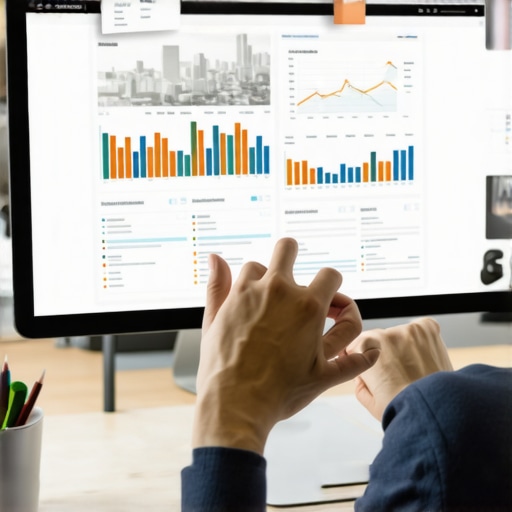 Person reviewing SEO metrics for Durham business on computer