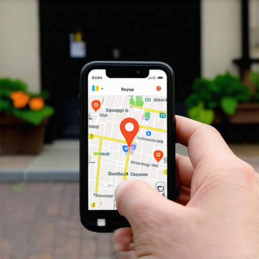 Person adjusting map pin location on Google Maps for Durham business