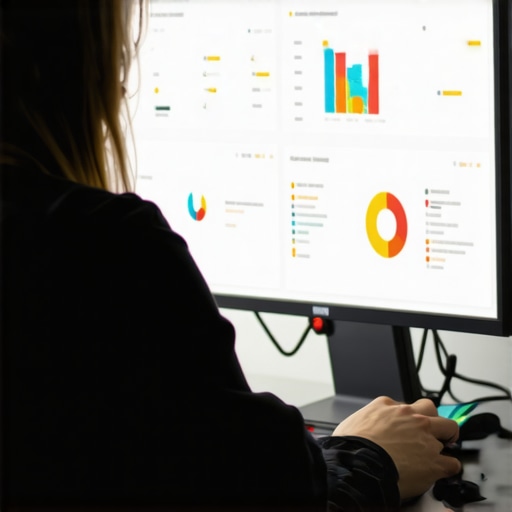 Person analyzing local SEO metrics on a computer for Durham business